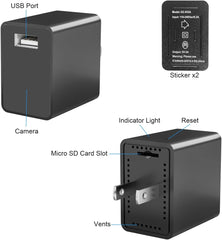 USB Charger Camera - Wifi Small Camera - Full HD 1080P Mini Wireless NSecurity, Hidden in Plain Sight!
Introducing the USB Charger Camera - Full HD 1080P Mini Wireless Nanny Cam, the perfect solution for discreet indoor surveillance. TfonCameraUSB Charger Camera - Wifi Small Camera - Full HD 1080P Mini Wireless Nanny Cam - 140 Degree Wide Angle