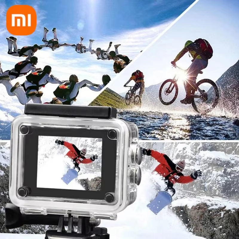 Xiaomi Action Camera Ultra HD 4K/30Fps capturing thrilling sports and outdoor adventures.