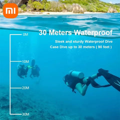 Xiaomi Action Camera Ultra HD 4K waterproof scuba diving 30 meters depth.