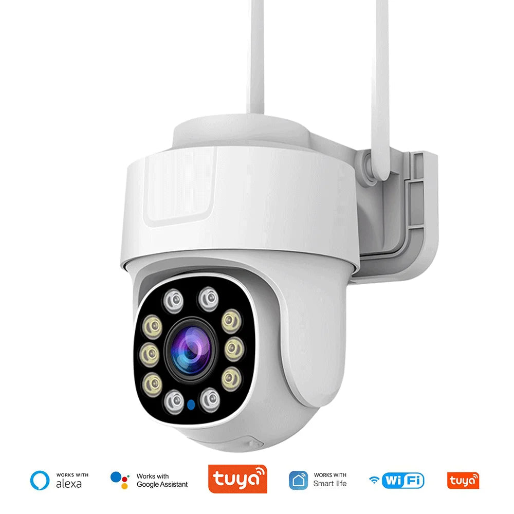 10X PTZ Zoom WiFi Camera with AI Human Tracking for Outdoor Home Security.