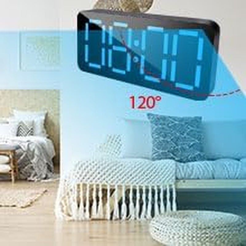 Wifi clock hidden camera with HD 1080P resolution, 120-degree wide-angle view, indoor security.